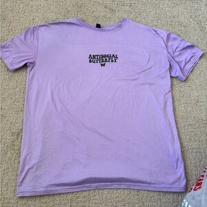 Large purple antisocial butterfly